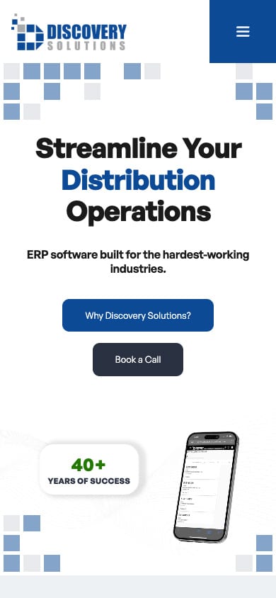 Discovery Solutions mobile website