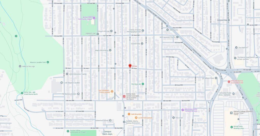 Detailed city map showing streets, parks, and landmarks for navigation and local exploration.