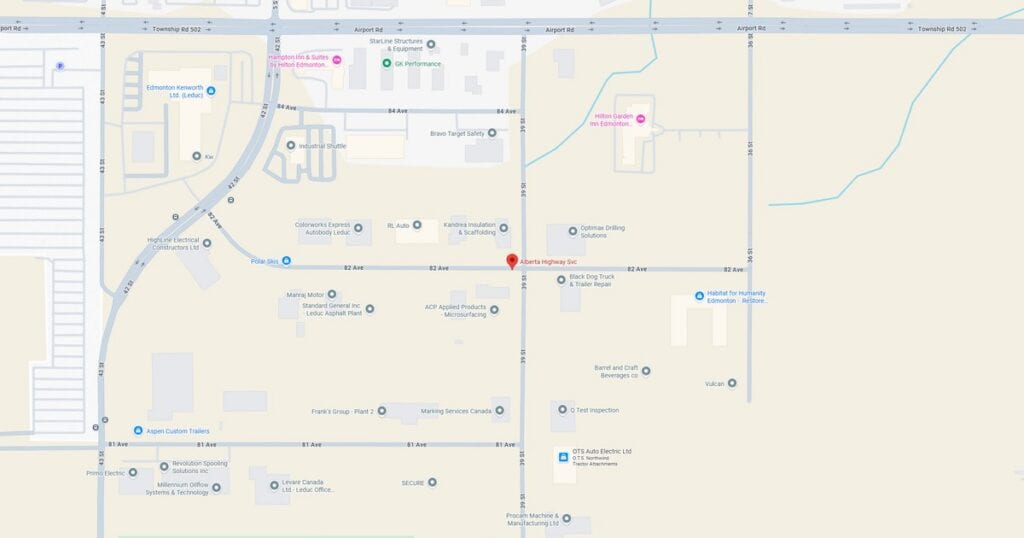 Detailed campus map highlighting key academic and administrative buildings.
