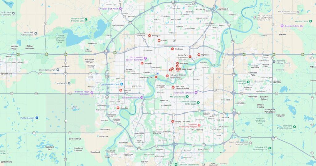 Detailed map of downtown Minneapolis showing streets, parks, and key landmarks for navigation and urban planning.