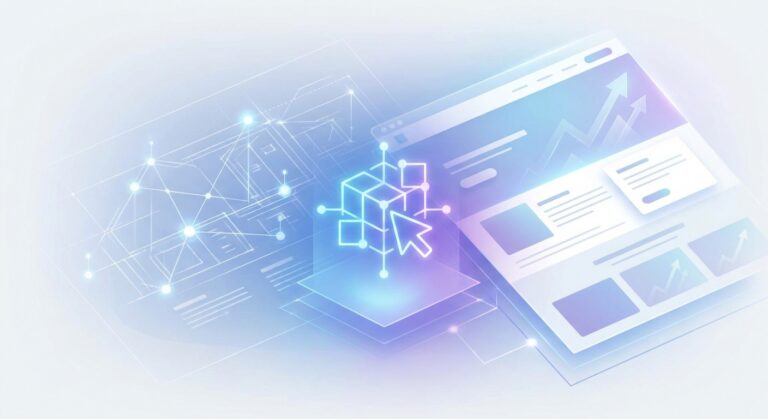 Data analytics and digital marketing concept with futuristic digital interface and data visualization.