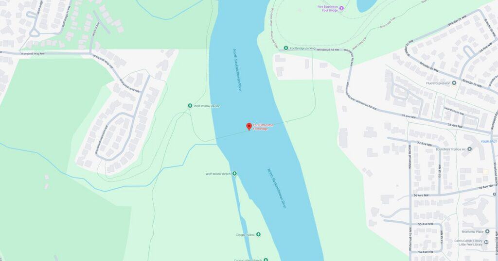 Map of Sunset Park Riverside area showing nearby streets, parks, and water features for navigation and local exploration.