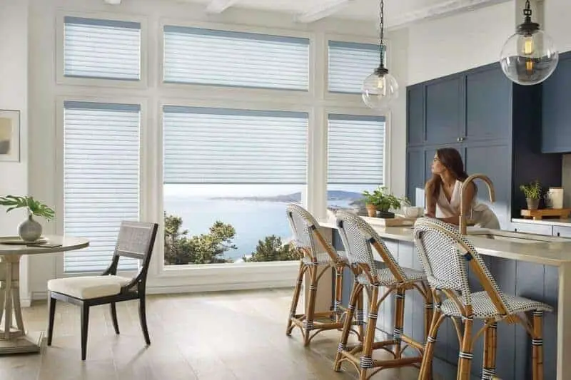 Residential window coverings installed in an Edmonton home by Blind Magic